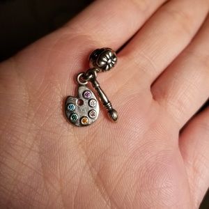 Retired Pandora Painting Palette Charm